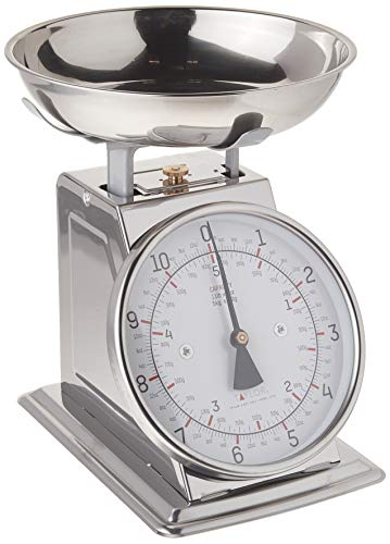 Taylor Stainless Steel Analog Kitchen Scale, 11 Lb. Capacity
