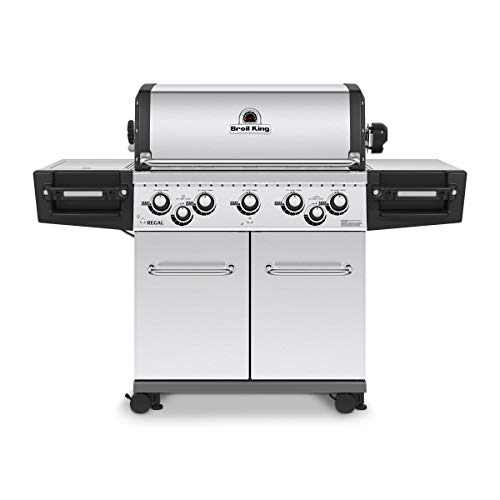 Broil King 958344 Regal S590 Pro Gas Grill, 5-Burner, Stainless Steel