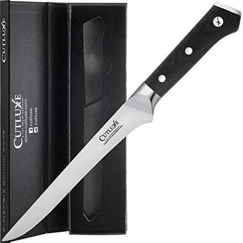 Cutluxe Boning Knife – 6 Inch Flexible Fillet Knife Forged of High