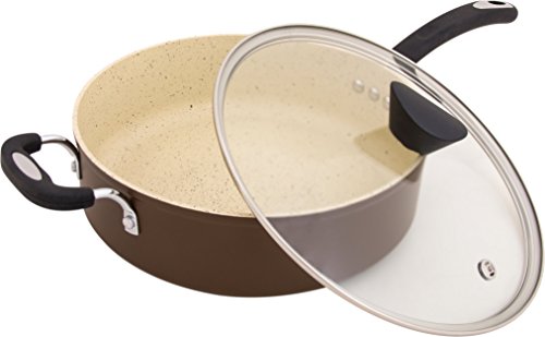 The Stainless Steel All-In-One Sauce Pan by Ozeri, with a 100