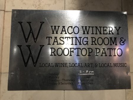 Waco Winery Tasting Room & Rooftop Patio